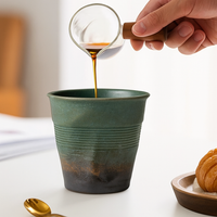 Thumbnail for Tasse Latte en Céramique <br/>Émaillée Vert Forêt