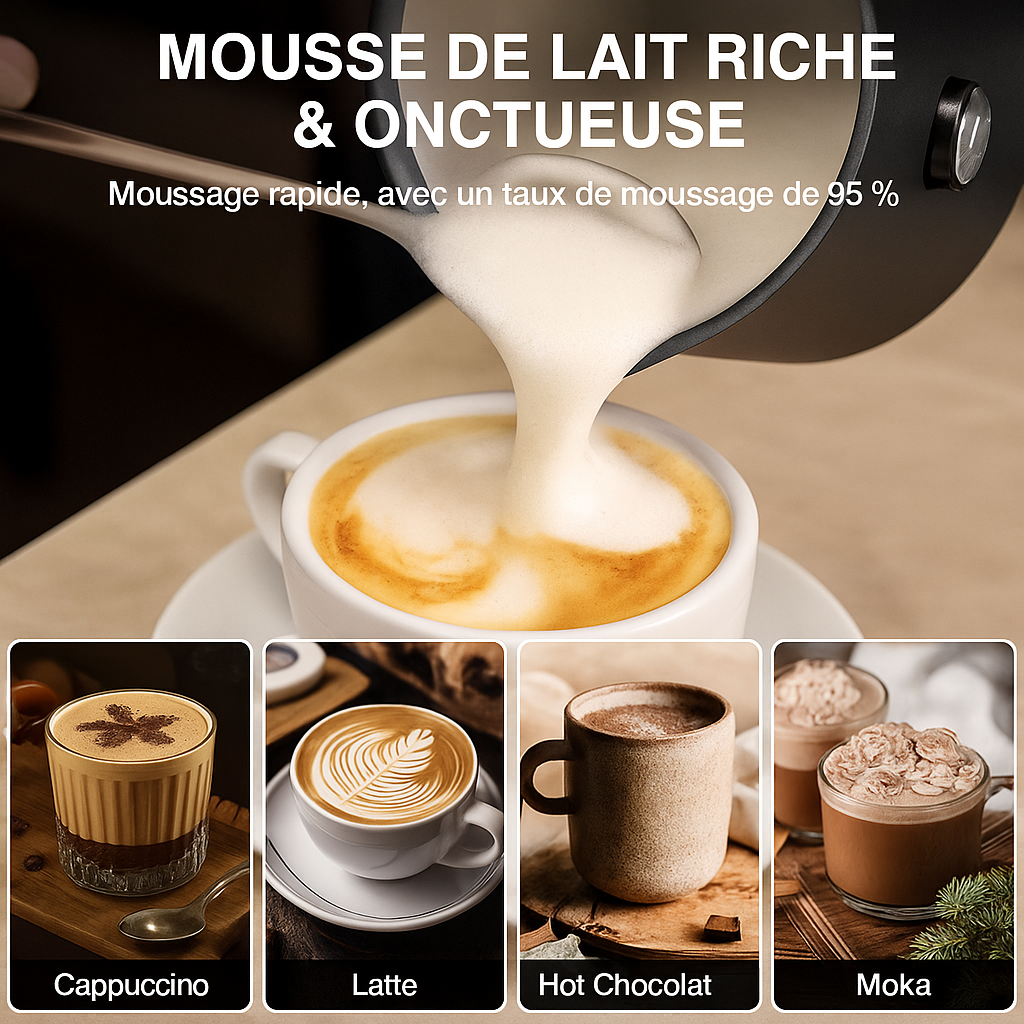 Instruction mousseur de lait latte art