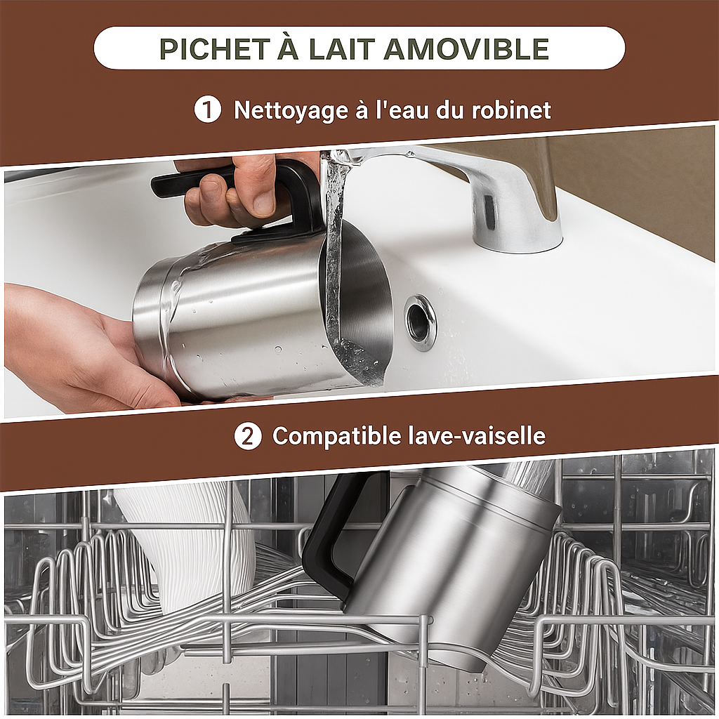 Picher a lait amovible