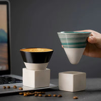 Thumbnail for Tasse Cappuccino Design en cone