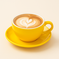 Thumbnail for Tasse a cappuccino jaune