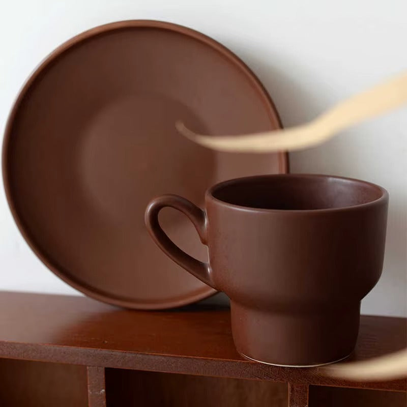 tasse a cappuccino marron