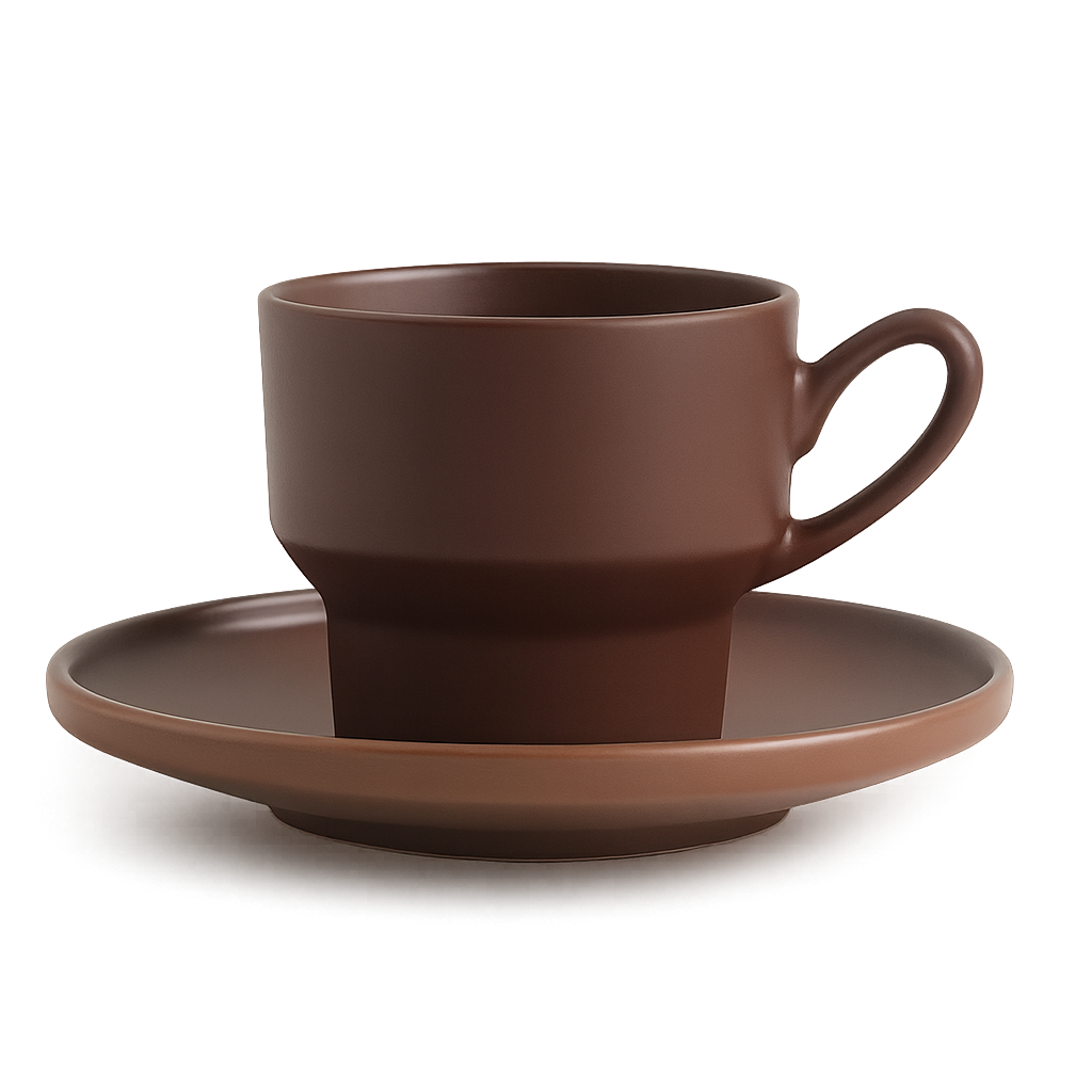 tasse cappuccino marron