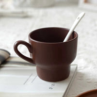 Thumbnail for tasse cappuccino marron avec anse