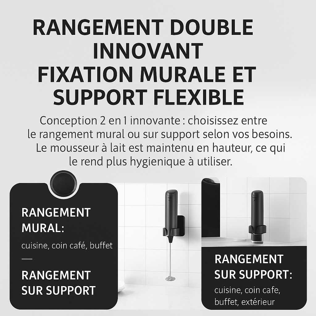 Mousseur a lait  flexible