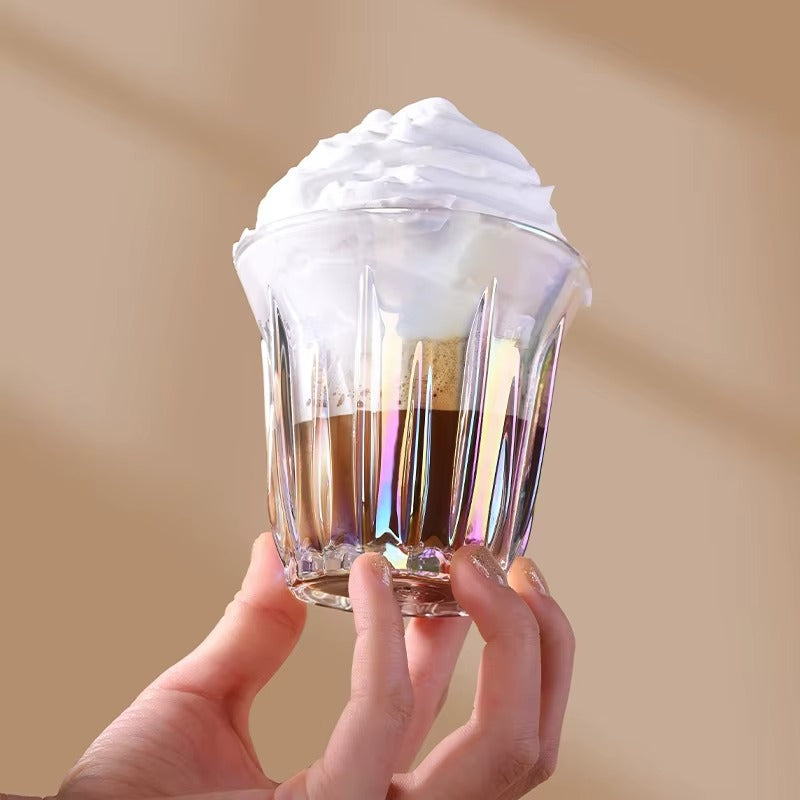 tasse transparente en verre