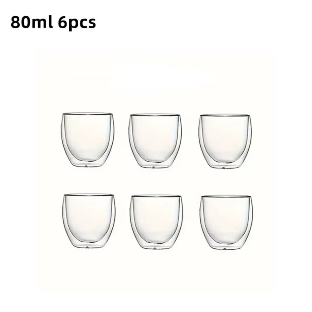 Tasse a expresso double paroi en verre
